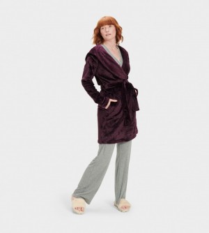 Îmbrăcăminte De Dormit Ugg Miranda Fleece Robe Dama Visinii | 8356AHNXG