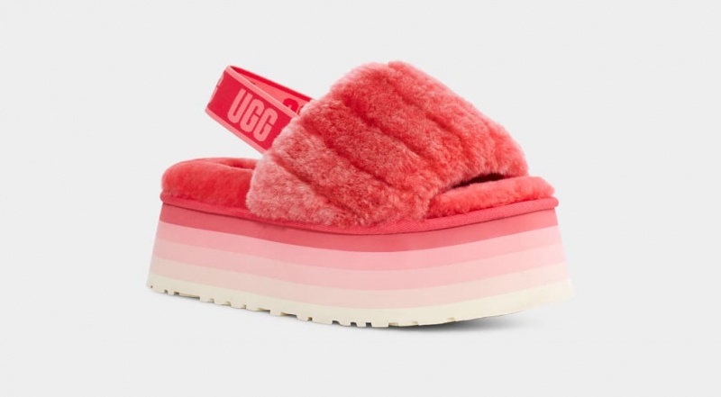 Papuci Ugg Disco Sherpa Corduroy Dama Corai | 8792PUACT