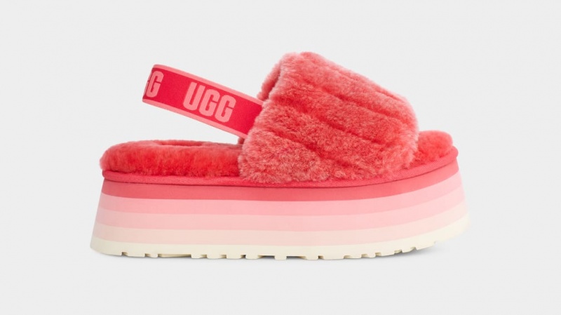 Papuci Ugg Disco Sherpa Corduroy Dama Corai | 8792PUACT